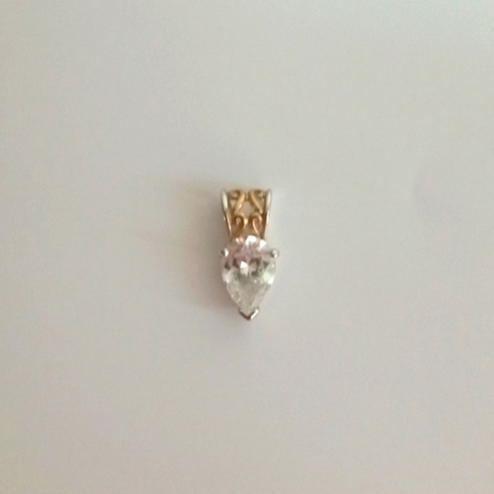 Sterling silver and CZ pendant